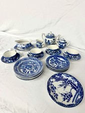 Vintage Blue Willow Japanese Child  s/Mini Tea Set - 21 pieces
