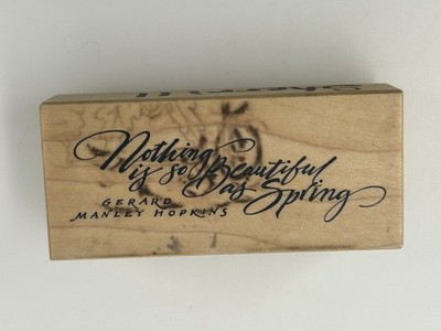 PSX ''Nothing is so beautiful as Spring'' Rubber Stamp F-1850