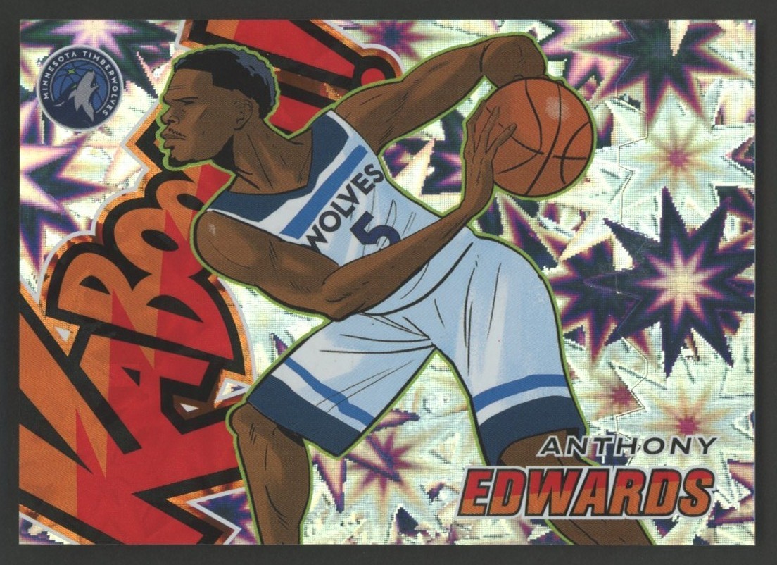 2024-25 Panini Revolution Kaboom! Horizontal #1 Anthony Edwards Wolves SSP