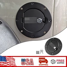 For Jeep Wrangler TJ 97-06 Black Accessories Door Fuel Filler Cover Gas Tank Cap
