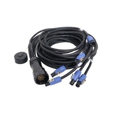 Prox 19 PIN Soco Socapex to 6 PowerCon Female Staggered 6, 6, 10, 10, 16, 16ft