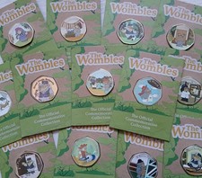 The Wombles 50p Shaped Official Coloured Coins - CHOOSE YOUR COIN