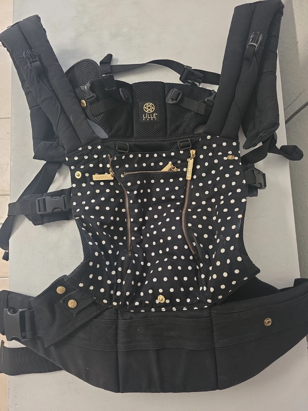 Lillebaby Complete all Seasons Baby Carrier (Spot On) Gold Accents