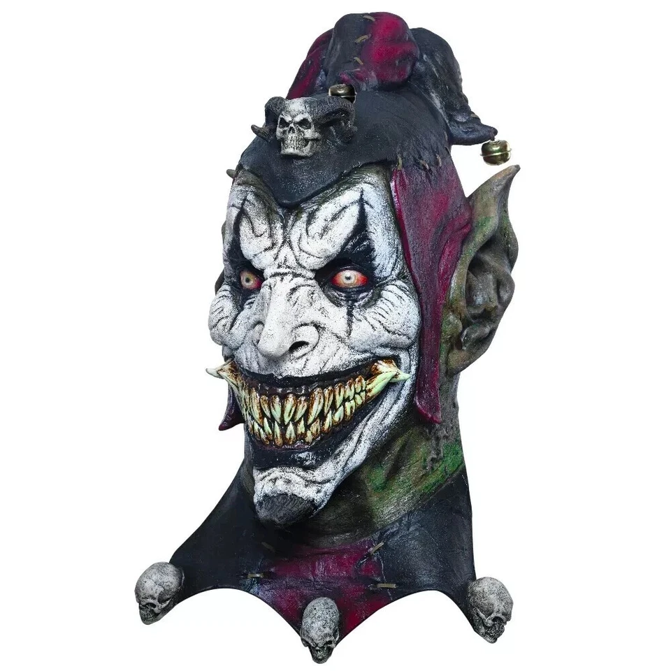 Halloween Hot Jesterblin Jester Clown Horror High-Quality Latex Deluxe Mask New - Image 3 of 4