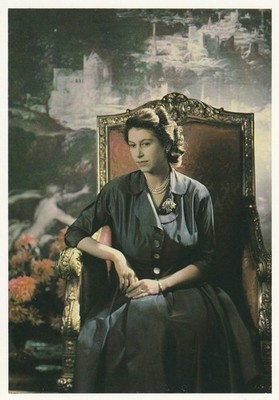 **ORIGINAL POSTKARTE**KÖNIGIN ELIZABETH II.-WINDSOR-ADEL-ROYAL-LONDON-MONARCHIE