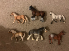 Bundle of 6 rare retired schleich horses