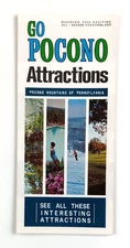 1970s Stroudsburg PA Pocono Attractions Mountains Pennsylvania VTG Brochure