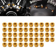 48X Engine Bolt Topper Caps Cover For Harley Twin Cam Touring Road Glide Dyna