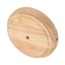 6"x1.3" Wooden Lamp Base Round Solid Wood Desk Lamp Display Stand Replacement