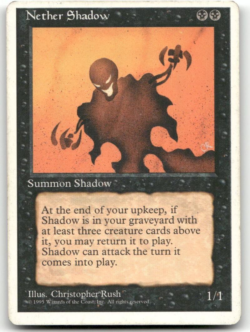 Nether Shadow (HP) Fourth Edition 4ED Magic MTG