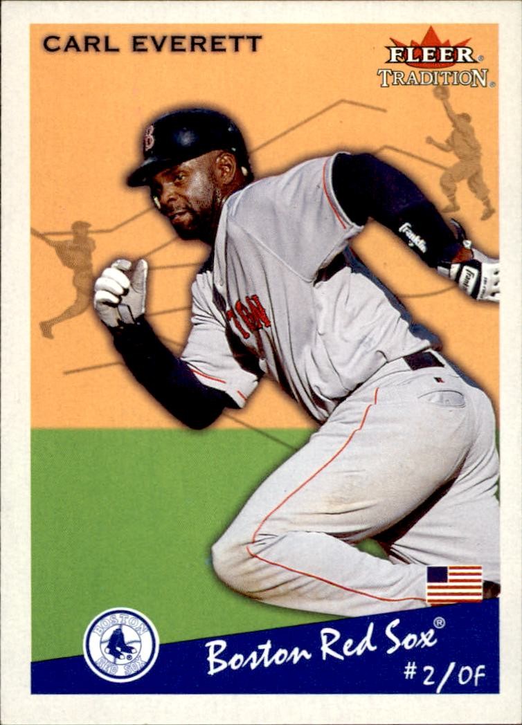 2002 Fleer Tradition #330 Carl Everett Boston Red Sox