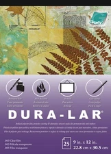 Grafix Dura-lar 0.003" Film, Ultra Clear, Glossy 9"X12" Sheet, Mylar/a