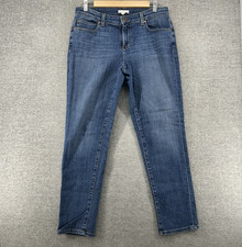 Eileen Fisher Jeans Women Size 6 Blue Denim Casual Ankle Organic Cotton