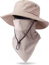 Sun Hat for Men Women Fishing Cap UPF 50 Sun Protection Hat with Neck Flap, Out