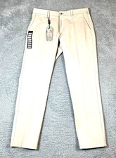 Haggar Men's Brown Sport Travel Performance Athletic Fit Pants Size 38X34