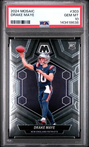 2024 Panini Mosaic DRAKE MAYE #303 PSA 10 GEM MINT ROOKIE