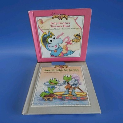 2 Jim Hanson s Muppet Babies Books Good Night Sir Kermit Baby Gonzo's Treasure 