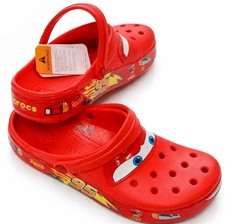 NEW Crocs Lightning McQueen Clog Adult Shoe L...