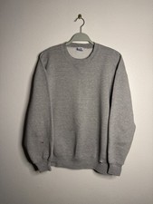 Vintage 90s Russell Athletic Crewneck Sweatshirt Made In USA Gray Blank Sz XL