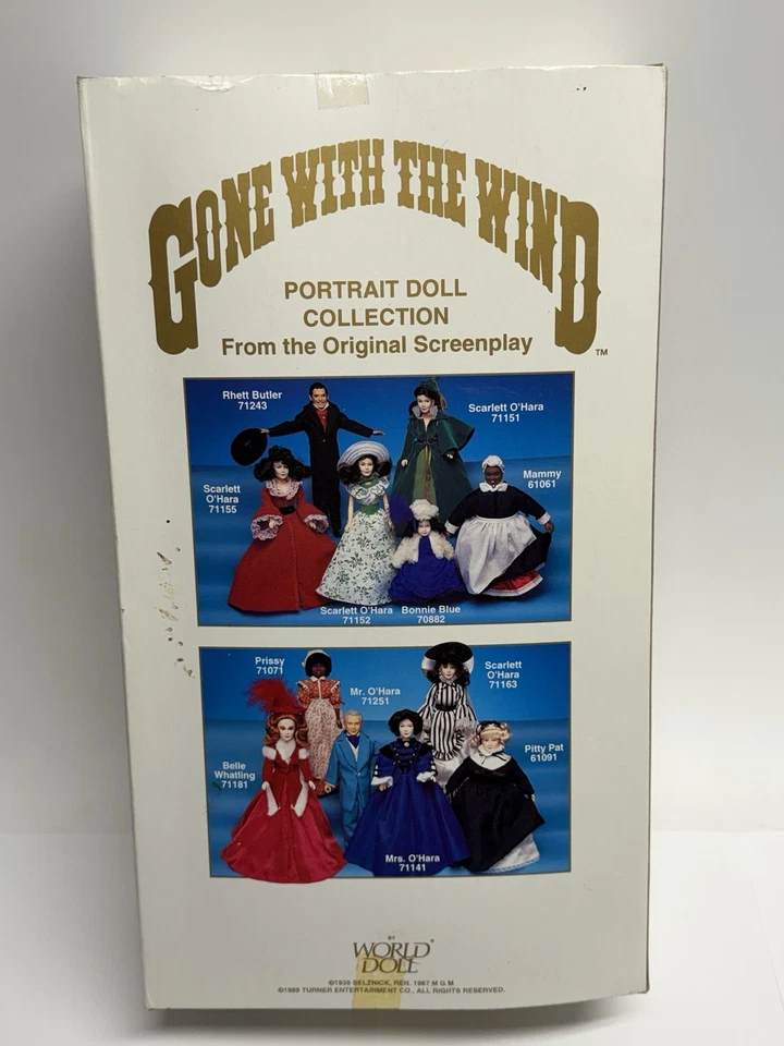 Vestido rojo Belle Watling muñeca mundo lo que el viento se llevó 1989 sellado vintage 71181 Foto 4 de 4