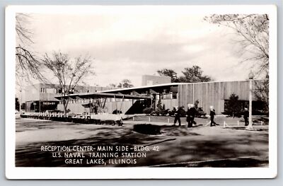 RPPC~Reception Center Bldg 42 US Naval Training Station~Great Lakes Illinois