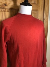 Vtg SANTEE SWEATS Red PLUMA Men  s SWEATSHIRT Made In USA Sz L
