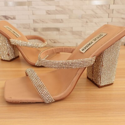 NEW Steve Madden Grunge Rhinestone Tan Belt with Silver Hardware | NWT Mcbling Steve Madden Rhinestone Belts for Women for sale | eBay main image 4