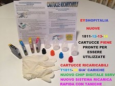 CARTUCCE AUTORESET RICARICABILI ORIGINALI INKJET PER EPSON STAMPANTE  XP 212