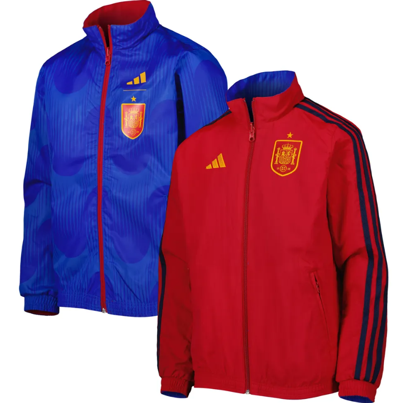 Spain 2022 World Cup Champions Adidas Anthem Reversible Jacket