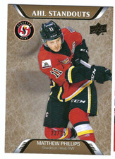 MATTHEW PHILLIPS 2020-21 UPPER DECK AHL HOCKEY AHL STANDOUTS /25