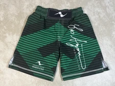 Cradle Gear Les Sigman 96KG YOUTH Black Green Wrestling Shorts Size YM 1088
