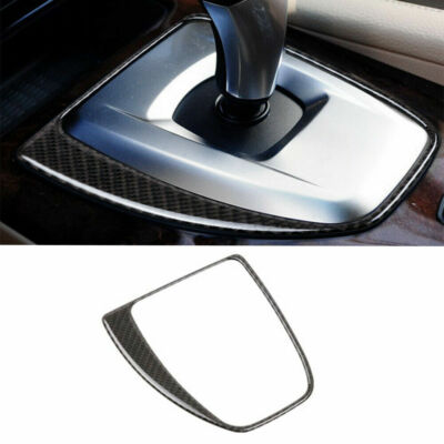 Carbon Fiber Interior Gear Shift Box Panel Trim Fit for BMW 5 Series E60 2006-10