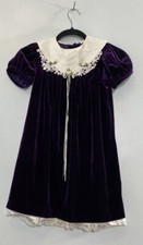 Vintage Rare TOO Girls Velvet Dress Sz 6X