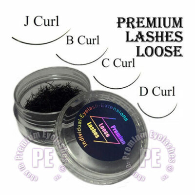Individuelle Semi Permanent Wimpernverlängerung J B C D Curl lose falsch GROSSER TOPF