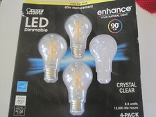 Feit LED Dimmable 60w Light Bulbs 3 In Package New
