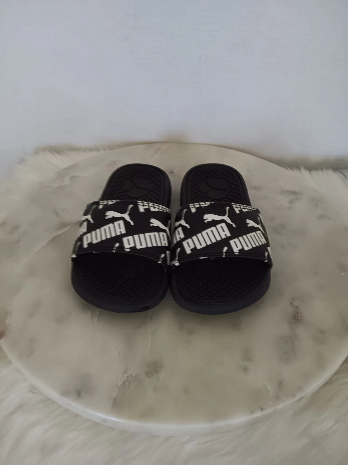 Sandali scorrevoli neri Puma Bambino taglia 11 CFB 2101