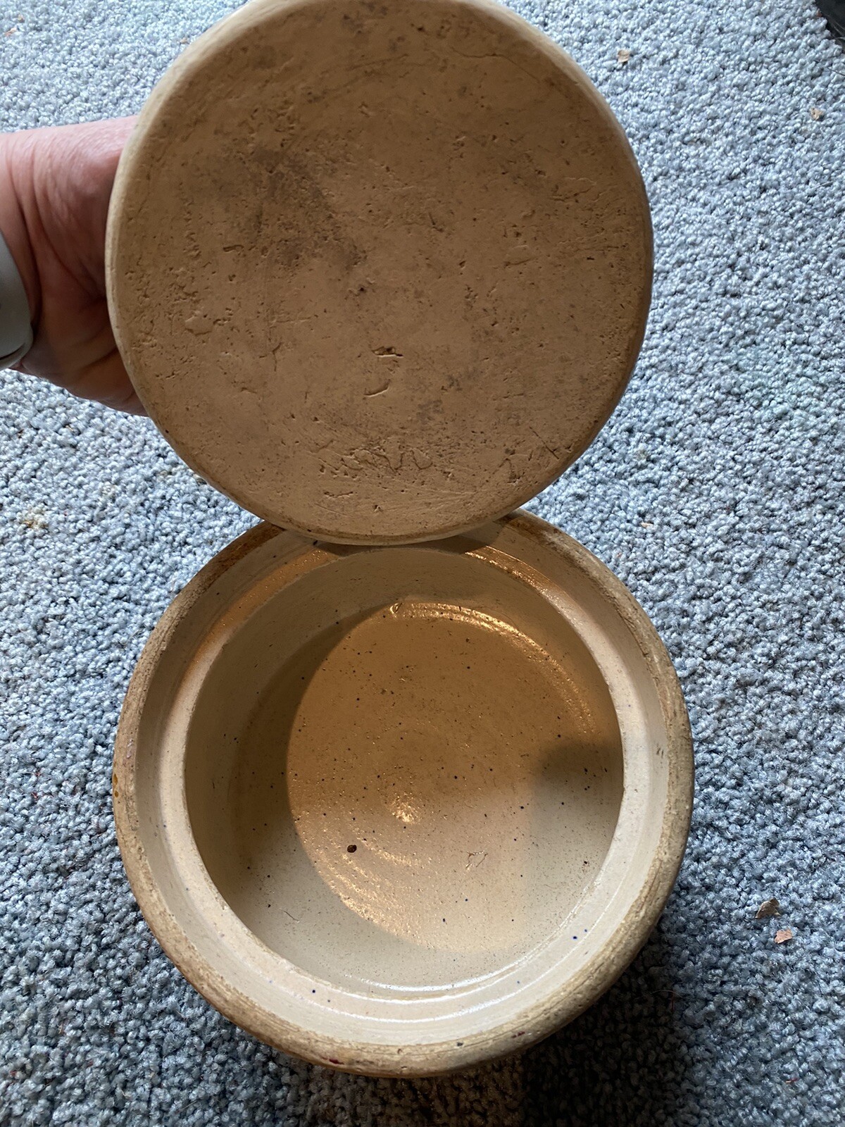 Antique Blue Band Stoneware Crock Salt Glazed eBay