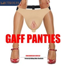 CTKOLYS Fake Vagina Silicone Thong Sissy Panties Ladies Crossdresser