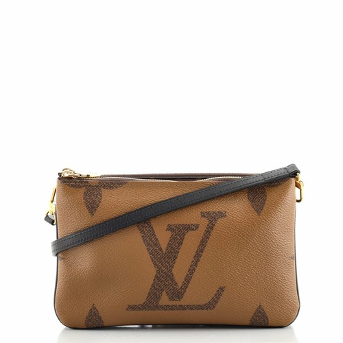 Louis Vuitton Double Zip Pochette Reverse Monogram Giant | eBay