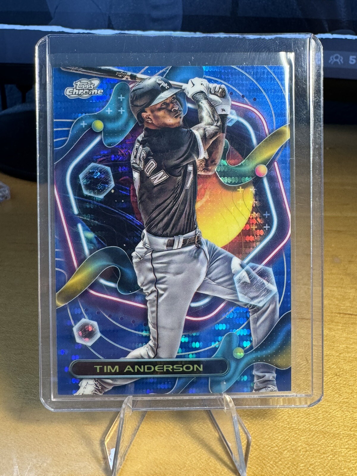 2023 Topps Cosmic Chrome - Tim Anderson #56 Blue Moon Refractor /99