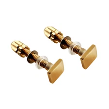 New 2pcs Screws Bolt Replacement For Cartier Eyeglass Frame Mirror Shine Gold