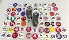 NCAA 2 Prong Switchblade GOLF DIVOT REPAIR TOOL Gray  Ballmark CHOOSE TEAM
