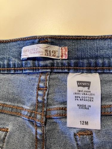 Levi's 512 Perfectly Slimming Boot Cut Jeans Women's 12M High Waisted Mid Wash - Picture 2 of 21