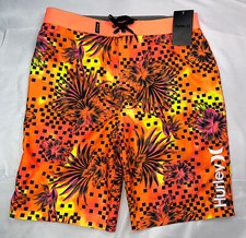 Hurley Shorts Boys Drawstring Crossover Board Shorts Swim NEW 20  Waist