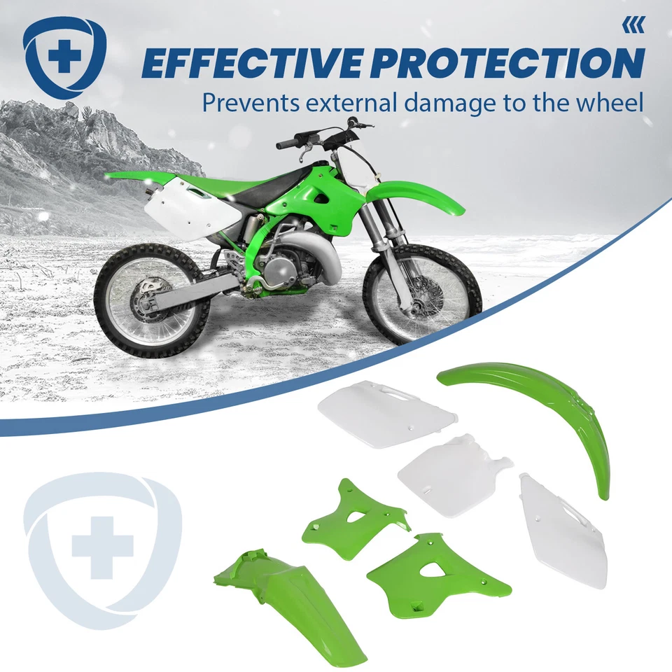 7件装塑料套件完整车身整流罩适用于川崎KX125 KX250 1994-1998 — 第 3/4 张图片