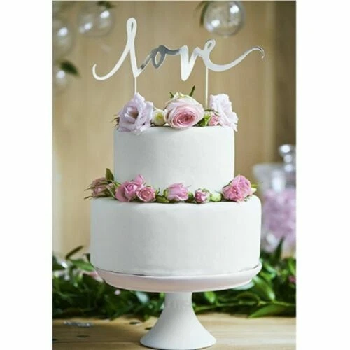 Topper in argento per torte nuziali