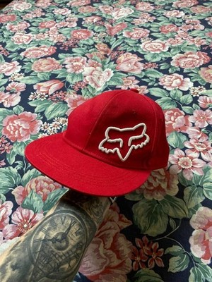 Fox Racing Mütze Cap weiß Fox Logo Motocross Dirty Bike BMX Erwachsene