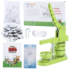 Button Maker Machine 58mm (2.25 in) Installation-Free, DIY Button Pin Maker M...