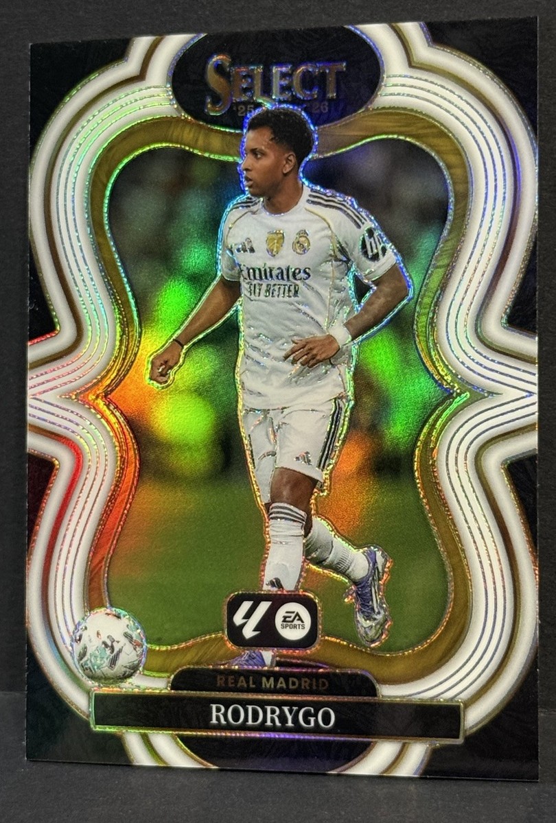 2025-26 Panini Select La Liga Real Madrid Rodrygo Mezzanine White