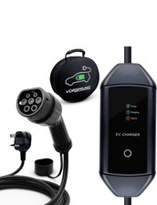 Vorsprung Portable EV Charger Type 2 8m UK 3 Pin Plug 8A-13A Variable Carry Bag